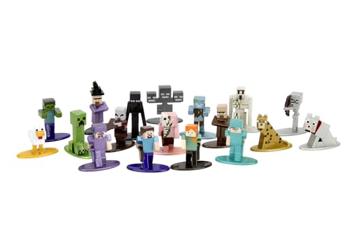 Jada Toys Minecraft Figuren-Set Welle 12-18 Metall Sammelfiguren Jungen (je 4 cm) - Spielfiguren Kinder ab 3 Jahren - 253265013