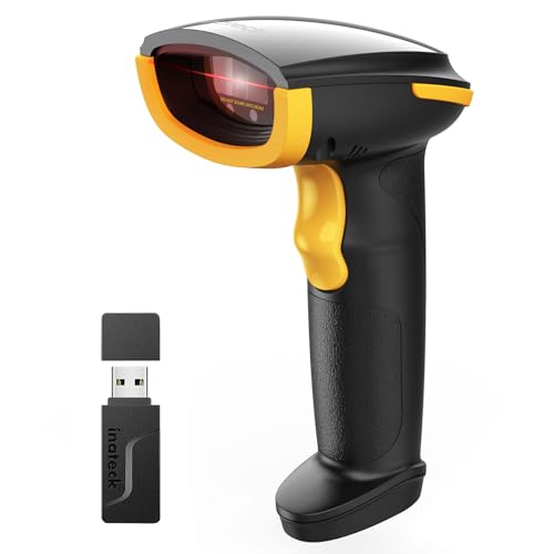 Inateck Barcode Scanner Bluetooth,1D Handheld Barcode Scanner,1 Ladung in 3 Monaten,Kabelloser Handscanner, Unterstützen Selbst Entwickelte App und SDK, BCST-21