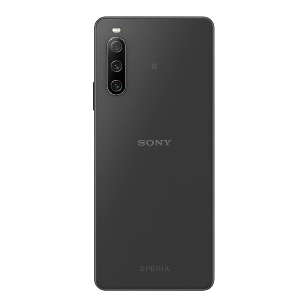 Sony Xperia 10 IV — Android-Smartphone, 6-Zoll-OLED-Weitwinkel-Handy im 21:9 -Format — Kamera mit 3 Objektiven — 3,5-mm-Klinkenstecker — 6 GB RAM — 128 GB Speicher — Dual-Hybrid-SIM (Schwarz)