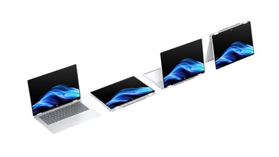 HP OmniBook X Flip 2in1 Next Gen AI Laptop | Intel Core Ultra 7 256V | dedizierte NPU für KI | 47 NPU Tops | Copilot+ PC | 14" 3K 2880x1800 OLED Touchscreen | 16GB | 1TB SSD | Win11 | QWERTZ | Silber