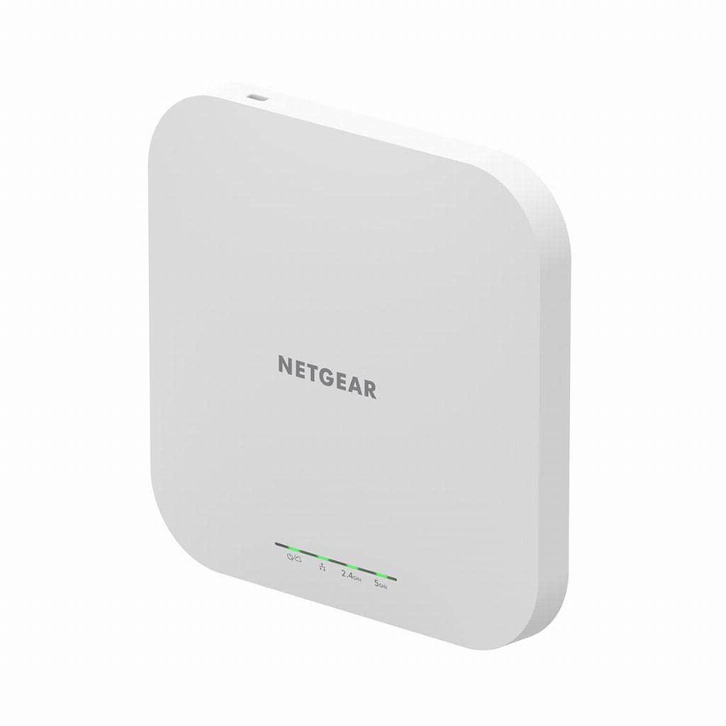 NETGEAR WAX610 WLAN Access Point PoE WiFi 6 (AX1800 Speed Dual-Band Mesh, WPA3, 802.11ax, 2.5G LAN, Lokales oder Insight Remote Management, PoE+ powered - Netzteil optional)