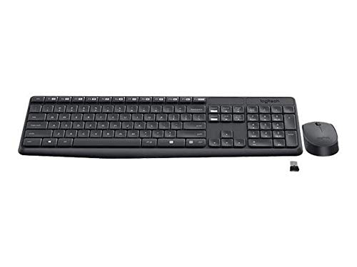 Logitech MK235 RF Wireless QWERTZ Schweiz Schwarz - Tastaturen (Standard, Kabellos, RF Wireless, QWERTZ, Schwarz, Maus enthalten)