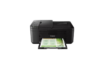 Canon Farbtintenstrahldrucker PIXMA TR4650 Multifunktionsgerät DIN A4 (Scanner, Kopierer, Drucker, Fax, 4800 x 1200 DPI, LCD, WLAN, USB, Apple AirPrint, PIXMA Cloud Link, ADF Duplexdruck) schwarz