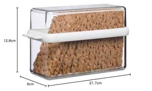 Mepal - Knäckebrotbox Stora - Aufbewahrungsbox für Cracker & Knäckebrot - Luftdichte Knäckebrotbox mit Deckel - Ideal zur Aufbewahrung einer Packung Knäckebrot - 1600 ml - White