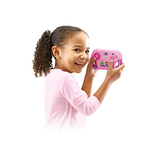 Vtech ABC Smile TV pink – Kabellose Lernkonsole mit HDMI-Stick für den Fernseher mit 15 Spiel-Level für stundenlangen Lernspaß – Für 3-7 Jahre - Deutsch
