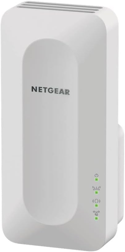 NETGEAR Nighthawk EAX15 WiFi 6 WLAN Mesh Repeater AX1800 (WLAN Verstärker bis zu 100 m² & 20 Geräte, Dual-Band Wifi Geschwindigkeit bis 1800 MBit/s, 100% abwärtskompatibel, Smart Roaming)