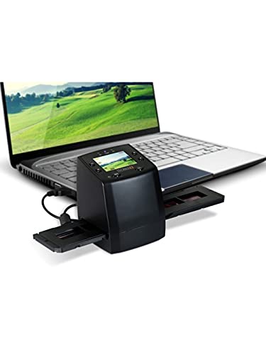 Technaxx DigiScan DS-02 Scanner für Negativfilme und Diafilme (SD-Kartenslot, 6,1 cm (2,4 Zoll) TFT-Display, USB 2.0) & Transcend Highspeed 32GB SDHC Speicherkarte Class 10, UHS-I U1 TS32GSDC300S-E
