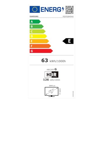Samsung QLED 4K Q64D Fernseher 55 Zoll, Samsung TV mit Quantum Prozessor Lite 4K, 100 % Farbvolumen, 4K Upscaling, Motion Xcelerator, Smart TV, GQ55Q64DAUXZG, Deutsches Modell [2024]