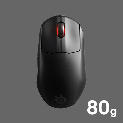 SteelSeries Prime Wireless - Esports Leistung Kabellose Gaming-Maus - 100 Stunden Akkulaufzeit - TrueMove Air Optical Sensor mit 18.000 CPI - Magnetisch-optische Schalter