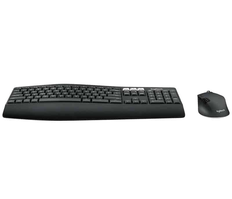 Logitech MK850 Performance Kabelloses Tastatur-Maus-Set, Bluetooth & 2.4 GHz Verbindung via USB-Empfänger, Multi-Device, 24 bis 36-Monate Akkuleistung, Handballenauflage, Int'l QWERTY-Layout - Schwarz