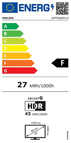 PHILIPS Ambilight TV | 32PFS6908/12 | 80 cm (32 Zoll) LED Full HD Fernseher | 60 Hz | HDR | Smart TV