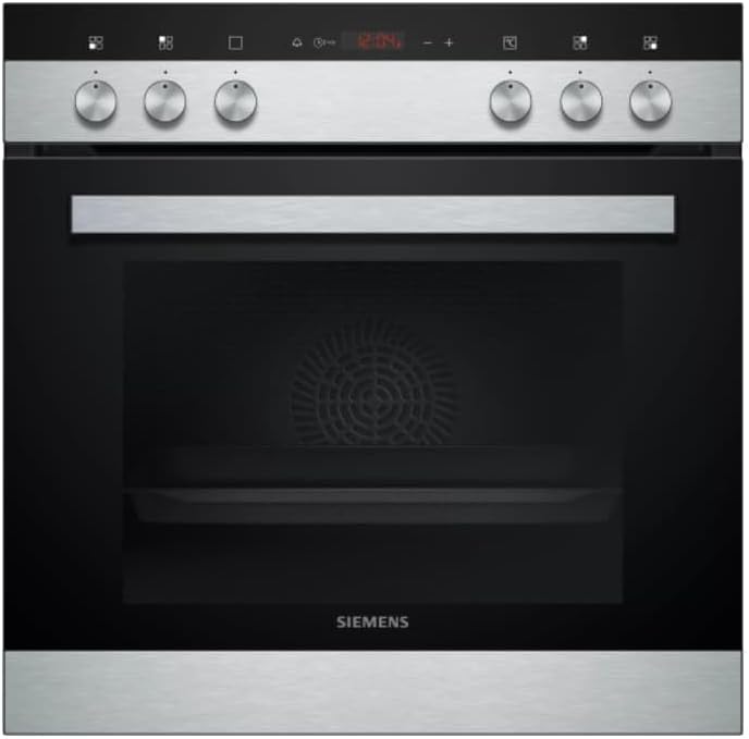 Siemens EQ110KA1Z iQ100 Herd-Glaskeramik-Kochfeld-Kombination (herdgesteuert), 59,4 cm breit, Schnellaufheizung, 3D-Heißluft Plus Backen auf 3 Ebenen