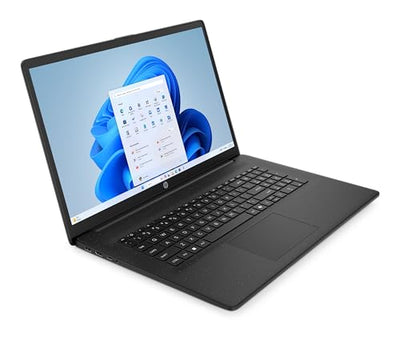 HP Laptop mit 17,3" FHD Display, AMD Ryzen 7 7730U, 16 GB DDR4 RAM, 512 GB SSD, AMD Radeon-Grafik, Windows 11, QWERTZ, Schwarz inkl. 25 GB Dropbox-Speicher für 12 Monate