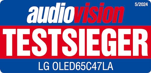 LG OLED65C47LA TV 65" (165 cm) OLED evo Fernseher (α9 Gen7 4K AI-Prozessor, webOS 24, Dolby Vision, bis zu 120Hz) [Modelljahr 2024]