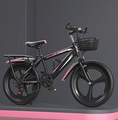 Kinderfahrrad 22 Zoll Variable Geschwindigkeit Integriertes Rad Mountainbike Doppel V Bremse Geeignet für Körpergröße 115-170cm C,22 inches