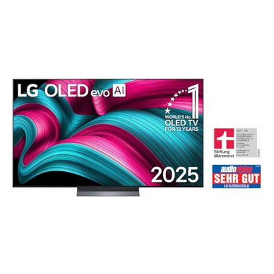 LG OLED65C5ELB TV 65 Zoll (165 cm) 4K OLED evo AI TV (α9 Gen8 4K AI Prozessor, webOS 25, 120Hz (VRR bis zu 144Hz)) [Modelljahr 2025]