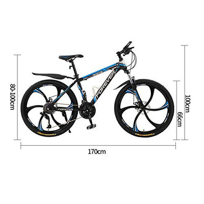 Herren-Mountainbikes, Hardtail-Mountainbike aus kohlenstoffhaltigem Stahl, Mountainbike mit verstellbarem Sitz mit Vorderradaufhängung, D-26 Zoll, 21 Geschwindigkeiten