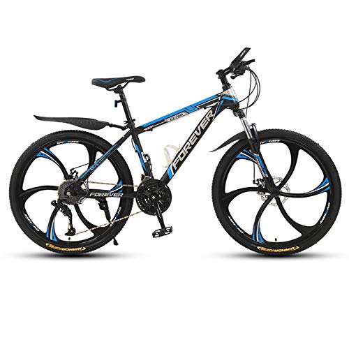 Herren-Mountainbikes, Hardtail-Mountainbike aus kohlenstoffhaltigem Stahl, Mountainbike mit verstellbarem Sitz mit Vorderradaufhängung, D-26 Zoll, 21 Geschwindigkeiten