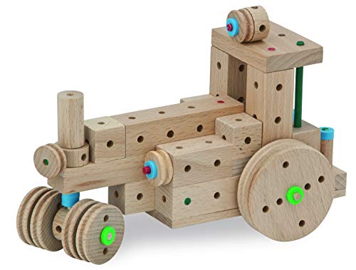 Matador 11318 E318 Baukasten, ab 5 Jahren, holzfarben, bunt