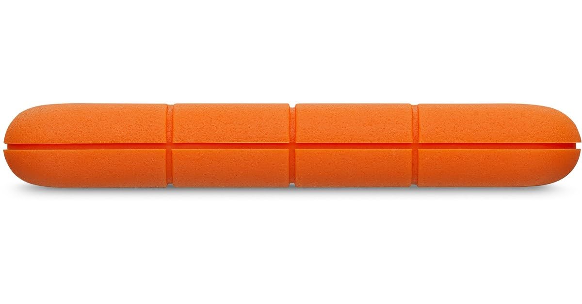 LaCie Rugged 2TB tragbare externe Festplatte, 2.5 Zoll, PC & Mac, inkl. USB-C w/o USB-A Kabel, inkl. 2 Jahre Rescue Service, Modellnr.: STFR2000800