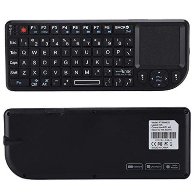 Socobeta 2,4 GHz Wireless Touchpad-Tastatur Wiederaufladbare Ultra Thin USB-Tastatur mit Hintergrundbeleuchtung