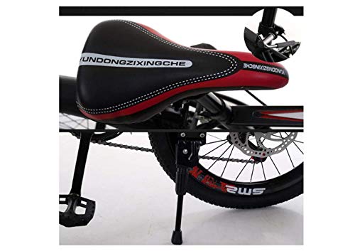 Wmmner Fjw Mountainbike, Unisex, 7 Gänge, Mountainbike, 20 Zoll, 22 Zoll, 24 Zoll, Stahl mit hohem Kohlenstoffgehalt, Schüler für Kinder, umgeschaltet/14 Zoll