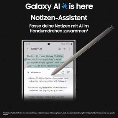 Samsung Galaxy S24 Ultra AI Smartphone, Android-Handy ohne Vertrag, 12GB RAM/512GB Speicher, 200-MP-Kamera, S Pen, Lange Akkulaufzeit, Titanium Violet, 3 Jahre Herstellergarantie