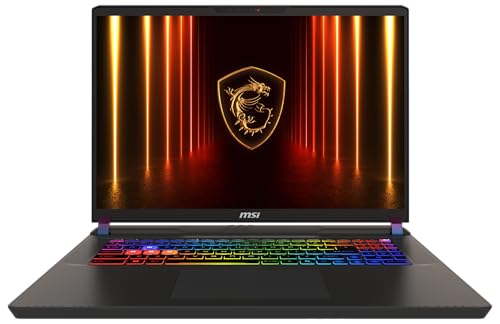 MSI Vector 17 HX AI Gaming-Laptop, 17" QHD+ 240 Hz Display, Intel Core Ultra 9 275HX, NVIDIA GeForce RTX 5080, 32 GB RAM, 2 TB SSD, Windows 11 Home, QWERTZ Tastatur, Cosmos Grau, A2XWIG-040