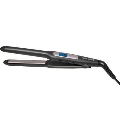 Remington Glätteisen [extra schmale Platten: für kurzes Haar, Pixies, Pony, Bart & kleine Locken] Haarglätter (Ultra-Pro-Keramikbeschichtung, LCD-Display,150-230°C) Bartglätter S5515