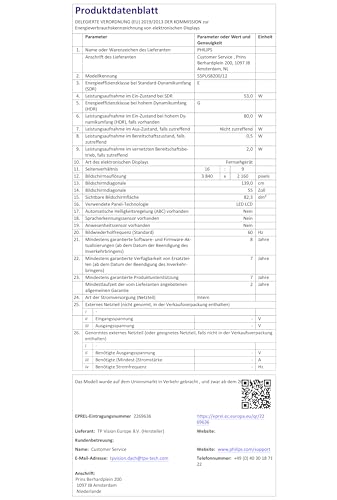 Philips Ambilight 55PUS8200 4K LED Smart TV - 55 Zoll Display mit Pixel Precise Ultra HD, Titan OS, Dolby Vision und Dolby Atmos Sound