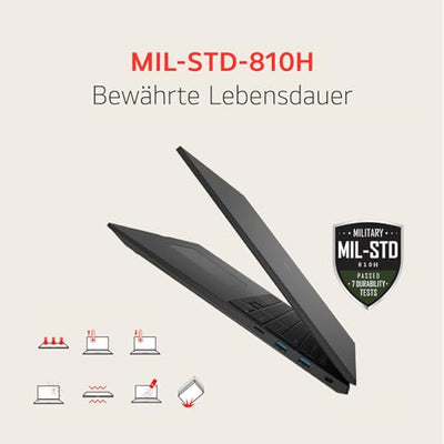 LG 2024 gram 17 Zoll Notebook - 1350g Intel Core Ultra7 Laptop (16GB RAM, 1TB Dual SSD, 21,5h Akkulaufzeit, IPS Panel Anti-Glare Display, Win 11 Home) - Grau