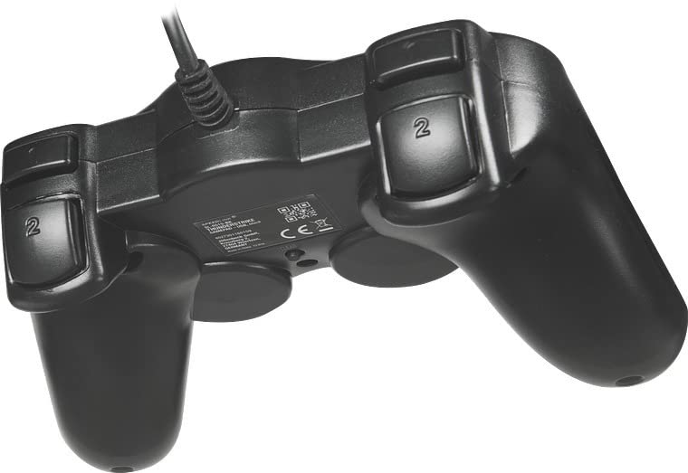 Speedlink THUNDERSTRIKE PC Gamepad - Gaming Controller PC mit USB Kabel, Schnell- und Auto-Feuer-Funktion, robuste Bauweise, DirectInput analog/digital, 1,7m Kabellänge, schwarz
