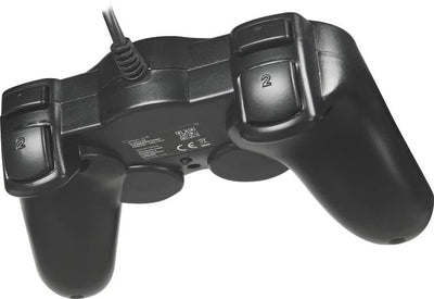 Speedlink THUNDERSTRIKE PC Gamepad - Gaming Controller PC mit USB Kabel, Schnell- und Auto-Feuer-Funktion, robuste Bauweise, DirectInput analog/digital, 1,7m Kabellänge, schwarz