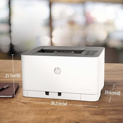 HP Color Laser 150nw Farb-Laserdrucker (Drucker, USB, LAN, WLAN),weiß-grau