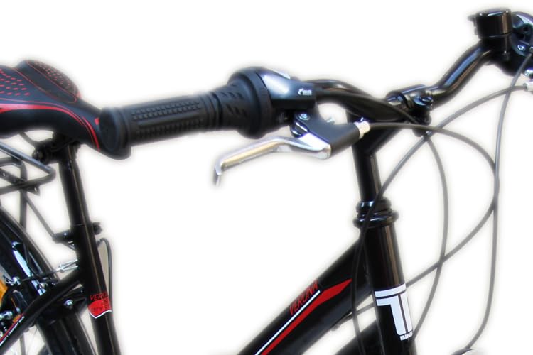 Talson 26 Zoll Damenrad 21Gang 26" Damen Fahrrad Black mit Beleuchtung nach STVZO