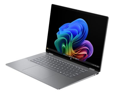 HP OmniBook X Flip 2in1 Next Gen AI Laptop | AMD Ryzen AI 5 340 (6C) | dedizierte NPU für KI | 50 NPU Tops | Copilot+ PC | 16" WUXGA 1920x1200 Touchscreen | 16GB | 512GB SSD | Win11 | QWERTZ | Silber