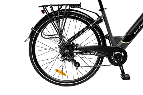 Argento Unisex – Erwachsene Omega E-Fahrrad, Schwarz, Einer Größe