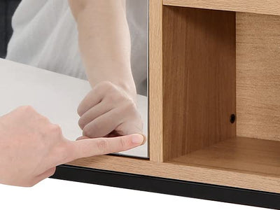 EUGAD Spiegelschrank Bad, Badezimmerschrank mit Spiegel, Schrank mit Badezimmerspiegel, Hängeschrank Badezimmer, mit verstellbaren Ablagen, aus Metall Holzwerkstoff, 60 x 58 x 16 cm