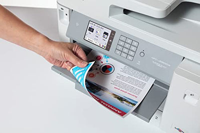 Brother MFC-J5955DW Business-Ink 4-in-1 Multifunktionsgerät mit DIN A3 Druckfunktion (30 Seiten/Min, Tintenstrahl, USB, LAN, WLAN, Duplexdruck) weiß/grau 545 x 436 x 375 mm (BxTxH)
