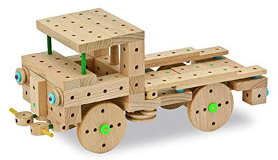 Matador 11318 E318 Baukasten, ab 5 Jahren, holzfarben, bunt