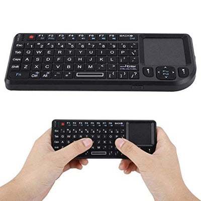 Socobeta 2,4 GHz Wireless Touchpad-Tastatur Wiederaufladbare Ultra Thin USB-Tastatur mit Hintergrundbeleuchtung