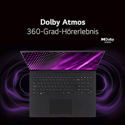 LG gram Pro 17 Zoll Notebook - 1299g Intel Core Ultra7 Laptop (16GB RAM, 1TB Dual SSD, 23,5h Akkulaufzeit, IPS Panel Anti-Glare Display, Win 11 Home, 2024) - Schwarz