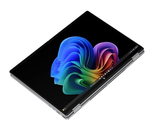 HP OmniBook X Flip 2in1 Next Gen AI Laptop | AMD Ryzen AI 5 340 (6C) | dedizierte NPU für KI | 50 NPU Tops | Copilot+ PC | 16" WUXGA 1920x1200 Touchscreen | 16GB | 512GB SSD | Win11 | QWERTZ | Silber