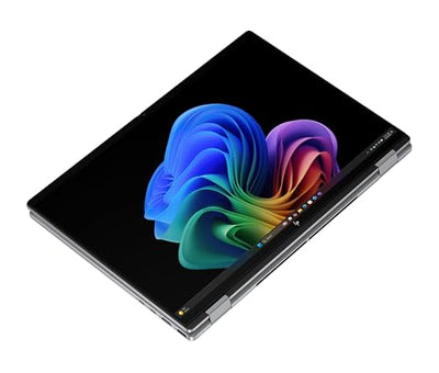 HP OmniBook X Flip 2in1 Next Gen AI Laptop | AMD Ryzen AI 5 340 (6C) | dedizierte NPU für KI | 50 NPU Tops | Copilot+ PC | 16" WUXGA 1920x1200 Touchscreen | 16GB | 512GB SSD | Win11 | QWERTZ | Silber