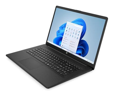 HP Laptop mit 17,3" FHD Display, AMD Ryzen 3 7320U, 8 GB DDR5 RAM, 512 GB SSD, AMD Radeon Grafik, Windows 11, QWERTZ, Silber inkl. 25 GB Dropbox-Speicher für 12 Monate