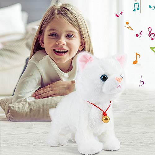 Smalody Interactive Plüschtiere, Neuheit Sound Control Elektronische Katze Elektronische Haustiere Roboter Katze Geschenk für Kinder