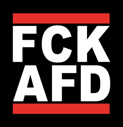 100x Sticker 50x FCKAFD + 50x FCKNZS - 7,4 x 7,4 cm - Politisch Links Outdoor Sticker Aufkleber groß FCK AFD & NZS