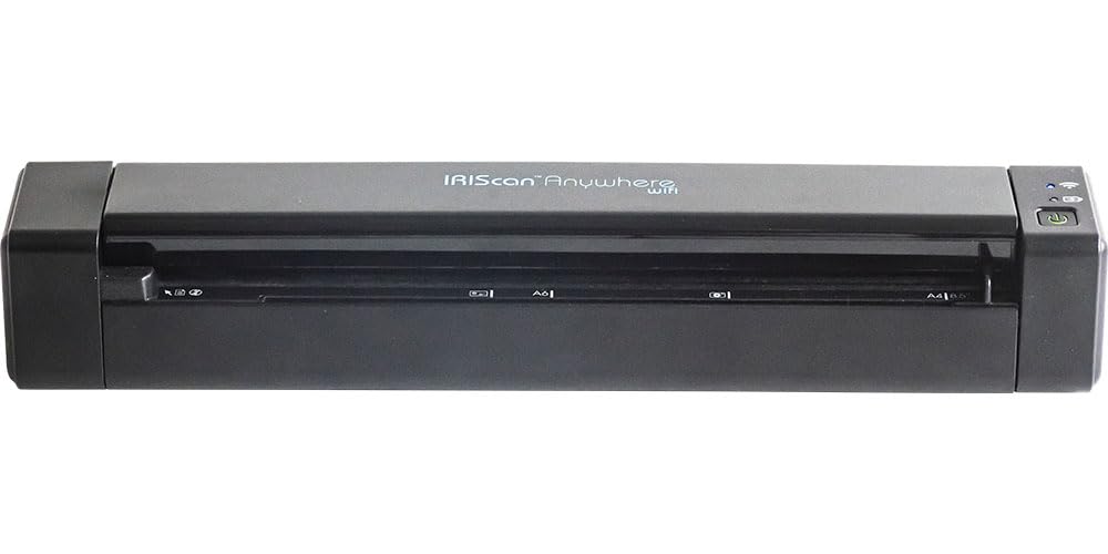 IRIScan Anywhere Dokumentenscanner & Batterie,tragbarer Scanner WiFi v6: 15PPM Simplex PDF-Editor,Simplex,USB-betrieben,PDF-Scanner,Scan zu Word,PDF, XLS,Visitenkarten zu Outlook,Foto Scanner, WinMac