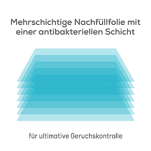 Angelcare Original Classic XL Windeleimer, 5 x weniger Folienverbrauch, Umweltfreundlicheres System mit 1 Nachfüllkassette