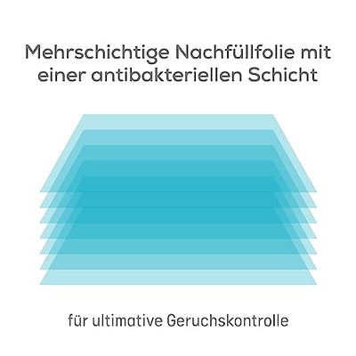 Angelcare Original Classic XL Windeleimer, 5 x weniger Folienverbrauch, Umweltfreundlicheres System mit 1 Nachfüllkassette